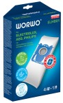 Syntetyczne worki S-Bag z mikrowłókna do odkurzacza Electrolux, Philips, AEG, Zanussi