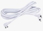 Kabel zasilający biały C7, przewód do telewizora, radia, soundbara - 5 metrów